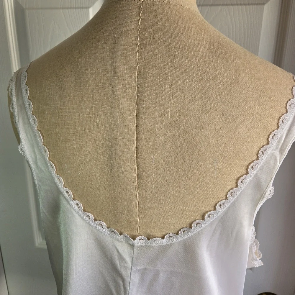 Warner's Perfect Measure Vintage Camisole Shirt‎ Cream Cami Top Size 38 Lingerie